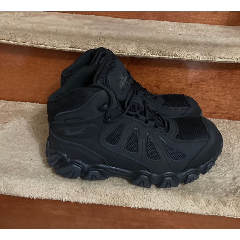 NWB Thorogood Black Composite Safety Toe Boots Men’s Size 10